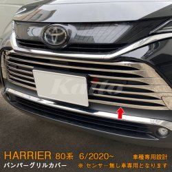 画像1: TOYOTA HARRIER MXUA8/AXUH8 バンパーグリルカバー