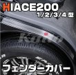 画像1: ハイエース200系　ステンレスフロントフェンダーカバー